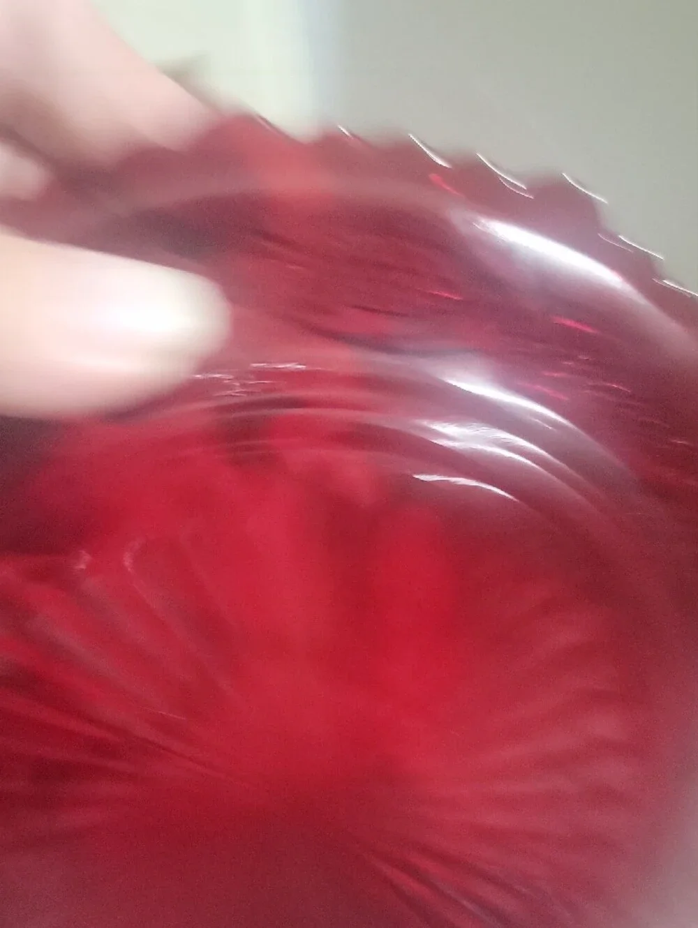 Avon 1876 Cape Cod Collection Deep Ruby Glass Dessert Plates - Pair